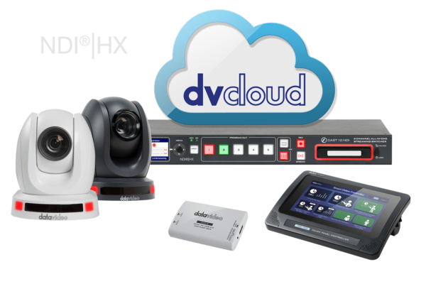DATAVIDEO Bundles BDL-1608 NDI Hybrid Classroom Bundle: iCAST 10NDI, TPC-700, 2 Cameras, HDMI Encoder