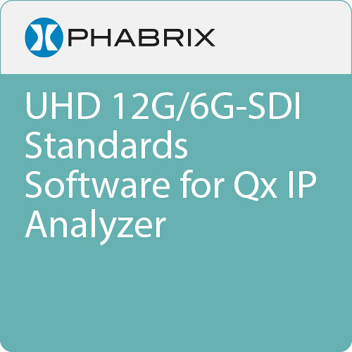 LEADER PHQXO-UHD  PHABRIX UHD 12G/6G-SDI Standards Software for Qx IP Analyzer
